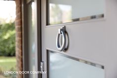 an open door with a handle on it