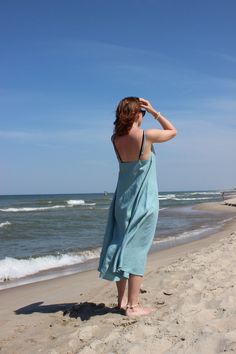 Sleeveless Maxi Dress For Beach Season, Sleeveless Maxi Dress For Beach Daywear, Summer Maxi Dress For Daywear, Summer Brunch Linen Midi Dress, Linen Sundress Maxi Dress For Daywear, Linen Sundress Midi Dress For Vacation, Linen Sundress For Daywear, Summer Spaghetti Strap Sleeveless Beach Cover-up Dress, Summer Linen Sundress, Midi Length