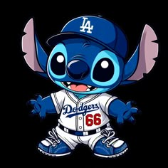 a cartoon character in a baseball uniform