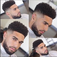 Black Men Haircut, Beard Game, Afro Men, Black Beards, American Men, Black Men Hairstyles