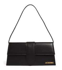 Jacquemus black Leather Le Bambino Long Shoulder Bag. Earn Rewards points when you shop and gain access to exclusive benefits. Shoulder Bag Jacquemus, Outfits With Purses Handbags, Jacmousne Bag, Jacquemus Bag Le Bambino, Jaqmeous Bag, Black Jacquemus Bag, Jacquemus Bag Aesthetic, Shoulder Bags Aesthetic, Surreal Eye