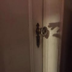 an open door with a handle on it