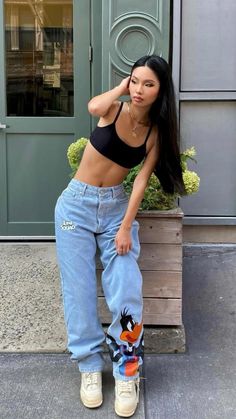 Streetwear Girl, Tomboy Style Outfits, Looks Black, Cute Swag Outfits, Baggy Pants, Swaggy Outfits, Mode Inspo, Tomboy Fashion