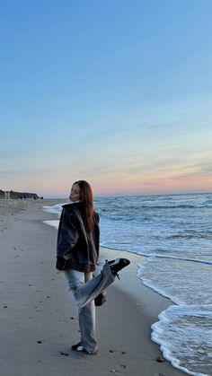 #beach #puma #speedcat #falloutfitideas #outfitoftheday #outfits #sunset Puma Speedcat, Leather Jacket Outfits, Beach Photos, Jacket Outfits, Outfit Of The Day, Cute Art, Fall Outfits, Leather Jacket