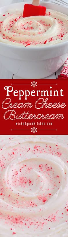 peppermint cream cheese bundt cake with white frosting