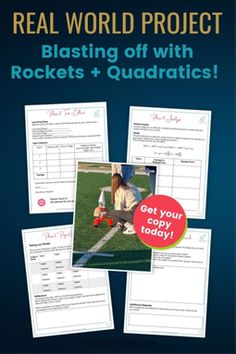 the real world project with rocketts and quadraties for kids to learn how to play