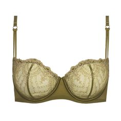 Balconette bra MEY Mysterious Embroidered Tulle, Balconette Bra, Nightwear, Olive Green, Bra, Green, Closet, Quick Saves