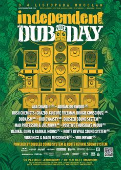 an event poster for the independent dub day