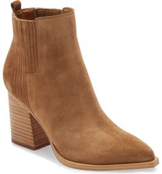 Marc Fisher LTD Oshay Pointed Toe Bootie (Women) | Nordstromrack Fashion Jackson, Waterproof Winter Boots, Fashion Blogger Style, Marc Fisher, Faux Leather Leggings, Womens Ankle Boots, Leather Leggings, Suede Booties, Leather Booties