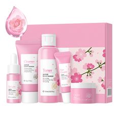 PRICES MAY VARY. ❀【Cherry Blossom Skincare Set】: Elevate your skincare routine with a Sakura Skincare Set, featuring a natural formula that suits all skin types. Infused with cherry blossom extract, this gifts set nourishes and moisturizes the skin.Perfect for travel or everyday use ❀【Skin Care Routine Kit for Women】: Our 5-piece beauty gifts sets for women contains Cleanser (50g), Toner (100g),Face Cream (25g), Serum (17ml), Eye Cream (15g) .A complete set of skincare essentials to pamper and n Sakura Skincare, Soccer Videos, College Girl Gifts, Gifts Sets, Birthday Things, Funny Soccer, Eye Skin Care, Beauty Products Gifts, Gifts Set