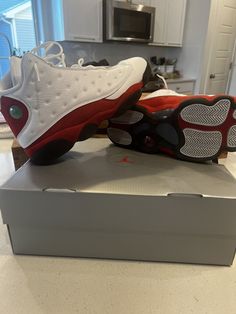 Jordan 13 Chicago retro 414571122 Wore them a handful of times certainly a 9 out of 10 condition wise One show has really small knock on it- barely noticeable but I’m a bit picky and want to be transparent. Original box and shoe slips are included. Perfect wearer of a pair. Jordans Chicago, Air Jordans 13 Retro Red, Jordan 13 Playoff, Jordan 13 Flint, Air Jordan Retro 13, Chicago Outfit, Wise One, Jordan 13 Retro, Jordan 13