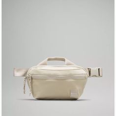 New With Tags Lululemon All Day Essentials Belt Bag 2.5l Color: Raw Linen/White Opal Exterior Zippered Pocket To Secure Your Valuables Zippered Main Compartment Interior Pocket For Small Items Bag Dimensions: 26.5cm X 8.3cm X 16cm (10.4" X 3.3" X 6.3") Strap Length When Fully Extended: 103.5cm (40.7") Volume: 2.5l Lululemon Backpack, Lululemon Bags, Day Backpacks, Unique Top, Festival Bag, Linen White, Opal Color, Black Crossbody, Reusable Bags