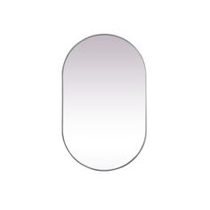 an oval shaped mirror on a white background