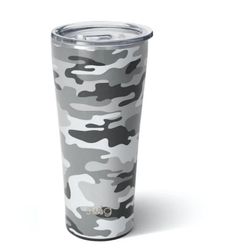 the camo tumbler is made from stainless steel