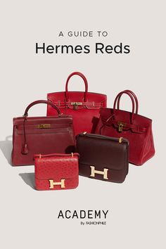 Red Luxury Bag, Red Birkin, Red Color Chart, Red Color Names, Hermes Lindy, Hermes Orange, Jewelry Photography Styling, Red Peonies, Candy Apple Red