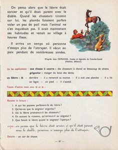 an old french book with pictures of animals on it