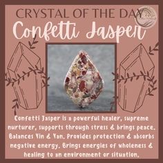 Crystal Tips, Jasper Meaning, Rocks Crystals, Crystals Healing Properties, Spiritual Crystals