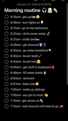 Girlfriend Checklist, 6:30 Morning Routine School, Spring Routine, Morning Routine School 8:00, School Morning Routine 6:30-7:45, Morning Routine School 7:00, Morning Routines For School 6:30, Morning Routine School 6:30