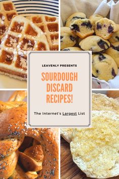 several different pictures with the words soupdough disord recipes on them, including waffles and blueberries