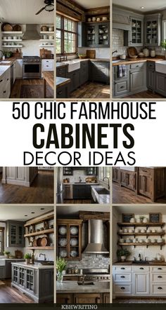 the top 50 chic farmhouse house cabinets decor ideas for your kitchen or living room