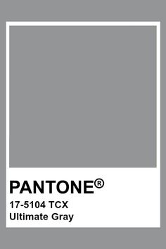 pantone's gray color is shown with the words, 1 - 5012 tcx