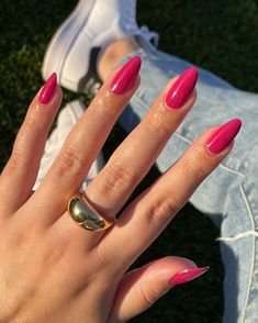 Summery Nails, Pink Nail, Manicure Y Pedicure, Fire Nails, Funky Nails