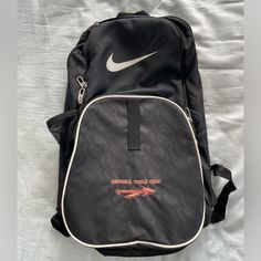 Nwot Nike Black Backpack Seminole Trails Camp Unisex Perfect Condition. No Defects. Open To Offers! Adjustable Straps Three Separate Pouches Two Side Pockets For Water Bottle Water Resistant Casual Black Nike Backpack, Nike Casual Black Backpack, Black Casual Nike Backpack, Nike Black Backpack For School, Nike Backpack For Streetwear, Nike Black Backpack For Daily Use, Nike Travel Backpack With Adjustable Strap, Nike Travel Backpack With Zipper Closure, Black Nike Bookbag