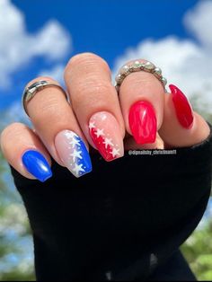 Short Coffin Nails Designs, Short Coffin, Summery Nails