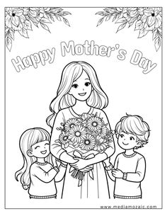 mothers day pages to color, coloring sheets for mothers day Mother's Day Pictures, Pictures To Color, Garden Coloring, Garden Coloring Pages, Mothers Day Pictures, Mother Pictures, Day Pictures