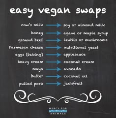 the instagram page on instagram com shows an image of vegan swaps