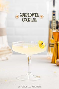 Lillet Blanc Cocktails, Sunflower Cocktail, Corpse Reviver, Unique Cocktail Recipes, Gin Cocktail, Beer Cocktails