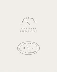 the logo for norablow beauty and photography, which has been designed by person