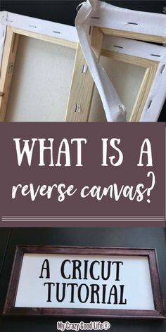 what is a reverse canvas? a cricut tutorial for beginners to use