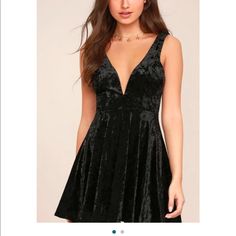 Never Worn, So Flattering On Dresses With Long Boots, Christmas Cocktail Dress, Black Lace Up Dress, Velvet Skater Dress, Dress Amazon, Blue Bodycon, Black Skater Dress, Christmas Cocktail, Dress Velvet