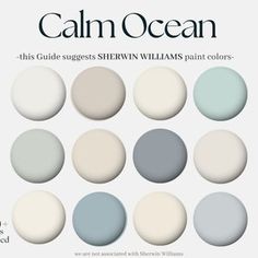 the cover of calm ocean by sheryln williams, featuring different shades of blue and white