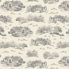 a wallpaper with houses and trees on it