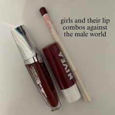 2000s Lip Combo, Coquette Lip Makeup, Downtown Girl Makeup Products, Dark Red Lip Gloss Aesthetic, Cherry Red Lip Gloss, Rave Makeup, Mini Makeup, Ethereal Makeup, Makeup Items