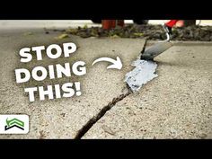 Repairing A Neglected Driveway Crack | The Ultimate Solution! - YouTube Driveway Cracks, Fix Cracked Concrete, Repair Concrete Driveway, Driveway Concrete, Concrete Cracks, Cement Driveway, Repair Cracked Concrete, Driveway Resurfacing, Concrete Repair Products