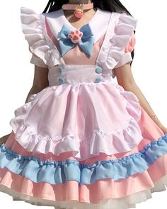 Girls Dres, Dress Apron, Japanese Dress, Maid Dress, Lolita Dress, Lolita Fashion, Sweet Girls, Set Dress, Plus Size Dresses