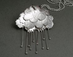 Cloud Pendant, Contemporary Jewelry Design, Metal Clay, Contemporary Jewellery, Contemporary Jewelry, Heart Jewelry, Modern Jewelry, Fine Silver