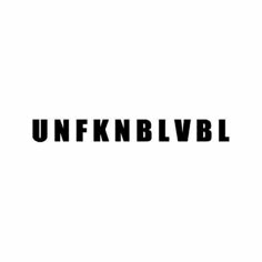 the words unknl blvdl are black and white on a white background