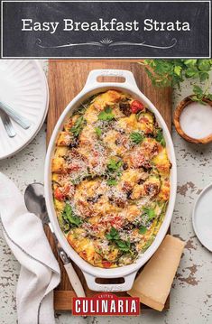 a casserole dish with cheese and vegetables in it