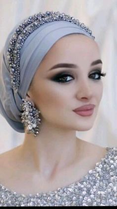 Doek Styles, Bridal Hijab Styles, Hijab Turban Style, Estilo Hijab, Turkish Wedding, Head Scarf Tying, Turban Hijab, Wedding Backdrops