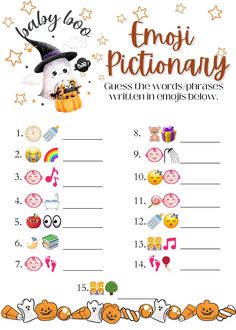 a halloween themed worksheet with words and pictures for children to practice their spelling skills