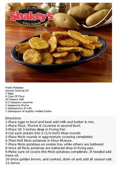 the recipe for baked potato chips is shown