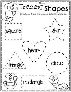 worksheet for teaching shapes to teach children about shapes and how they use them