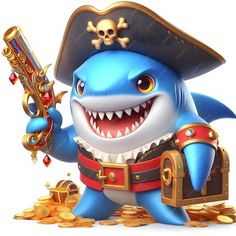 Premium Photo | Fish slot game character with white background Fish Character, Game Fishing, Platform Game, Fishing Game, Game Ui Design