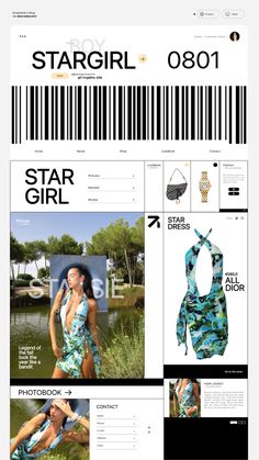 an advertisement for a swim suit with the word star girl on it