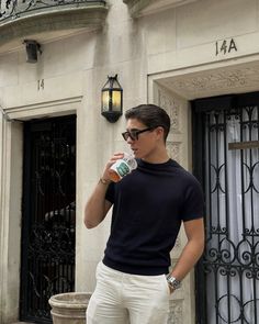 Gentleman Aesthetic, Mens Summer Outfits, Men Stylish Dress, Guys Clothing Styles, Elegante Casual, Foto Poses, Smart Casual Outfit