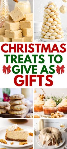 These are truly the best Christmas treats! Homemade holiday gifts, best homemade Christmas gift ideas, xmas gifts diy, Christmas treat basket ideas, eggnog recipes, eggnog dessert ideas, diy Christmas gifts for friends. Treat Basket Ideas, Treats To Give As Gifts, Elegant Christmas Dessert, Christmas Day Desserts, Eggnog Dessert Recipes, Christmas Baked Goods Gifts, Christmas Dessert Gifts, Eggnog Desserts, Best Christmas Treats